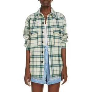 Isabel Marant Etoile Faxon Plaid Wool Shirt - US 8 Green